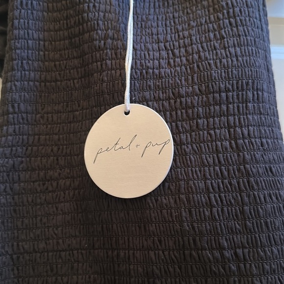 Mable Rosie Shirred Tie Front Mini Dress black M - Picture 12 of 12